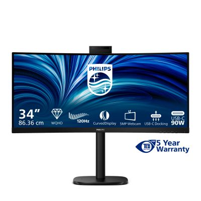 PHILIPS 34 3440 x 1440 curvo 21:9 hdmix2 usb c dp