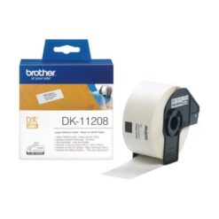 BROTHER 400 ETICH. ADESIVE IN CARTA NER0 SU BIANCO 38x90mm