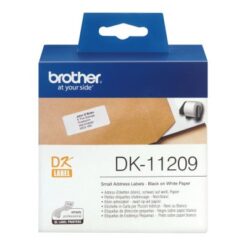BROTHER 800 ETICH. ADESIVE IN CARTA NER0 SU BIANCO 29x62mm
