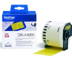 BROTHER ROTOLO ETICH. LUNGH. CONTINUA NERO SU GIALLO 62mm