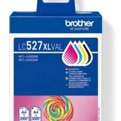 BROTHER KIT 4 INK - LC-527XLVAL - 3.000P BK E 2.000P CMY
