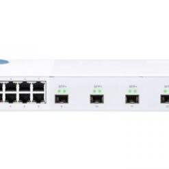 QNAP 8PORT 1GBPS, 4PORT 10GBE SFP , WEB MANAGED SWITCH
