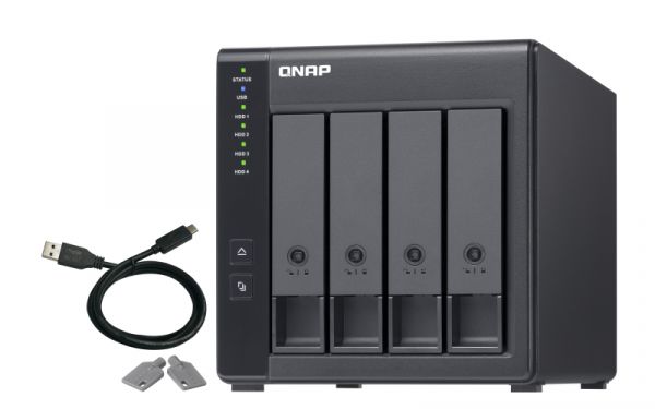QNAP DAS 4 BAIE 3.5 SATA, 1 X USB 3.0 TYPE-C