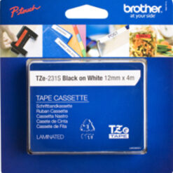 BROTHER Laminato nero/bianco 12mm x 8 metri