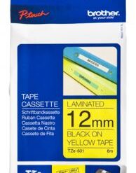 BROTHER NASTRO PER ETICHETTATURA NERO SU GIALLO 12 MM