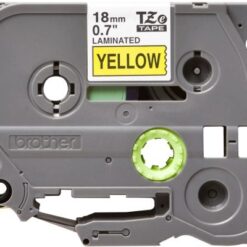 BROTHER LAMINATO DA 18 MM  8 M  NERO GIALLO