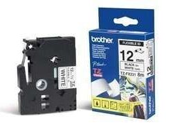 BROTHER LAMINATO FLESSIBILE DA 12 MM (8 M) NERO/BIANCO