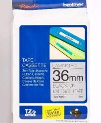 BROTHER NASTRO METALLIZZATO OPACO DA 36 MM  8 M  NERO ARG