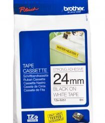 BROTHER LAMINATO CON ADESIVO RESISTENTE DA 24MM,(8 M),B/N