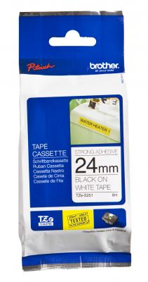 BROTHER LAMINATO CON ADESIVO RESISTENTE DA 24MM,(8 M),B/N