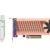 QNAP DUAL M.2 PCIE SSD EXPANSION 2280 22110 GEN3 X4